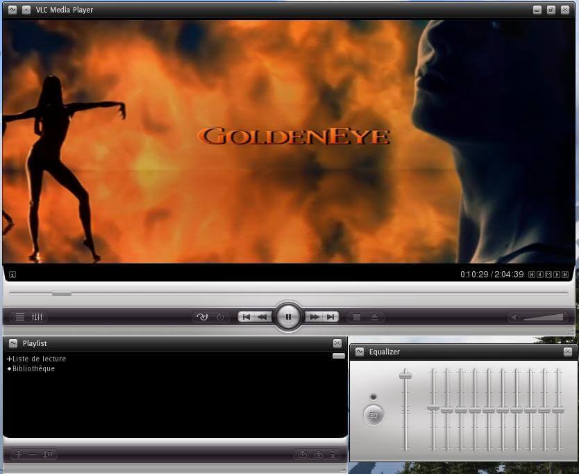 VLC Media Player on Windows playing a movie
